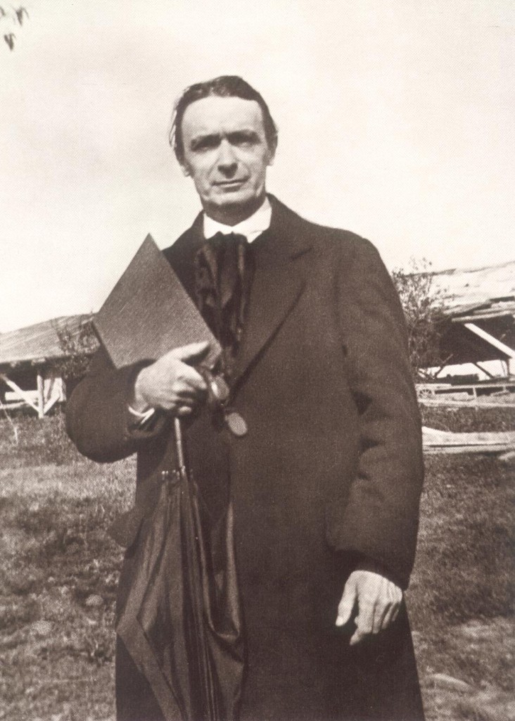 A 1914 photographic portrait of Rudolf Steiner.