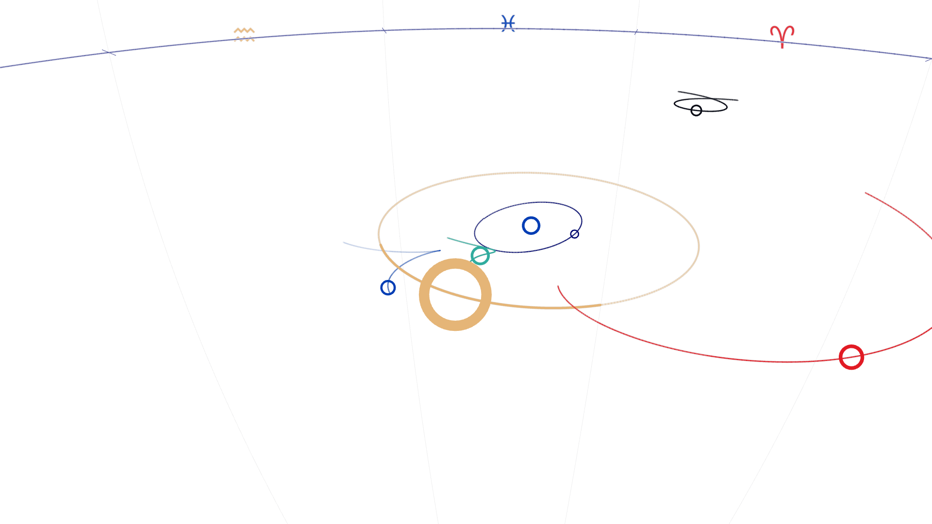 Mercury at first crossing: low side view