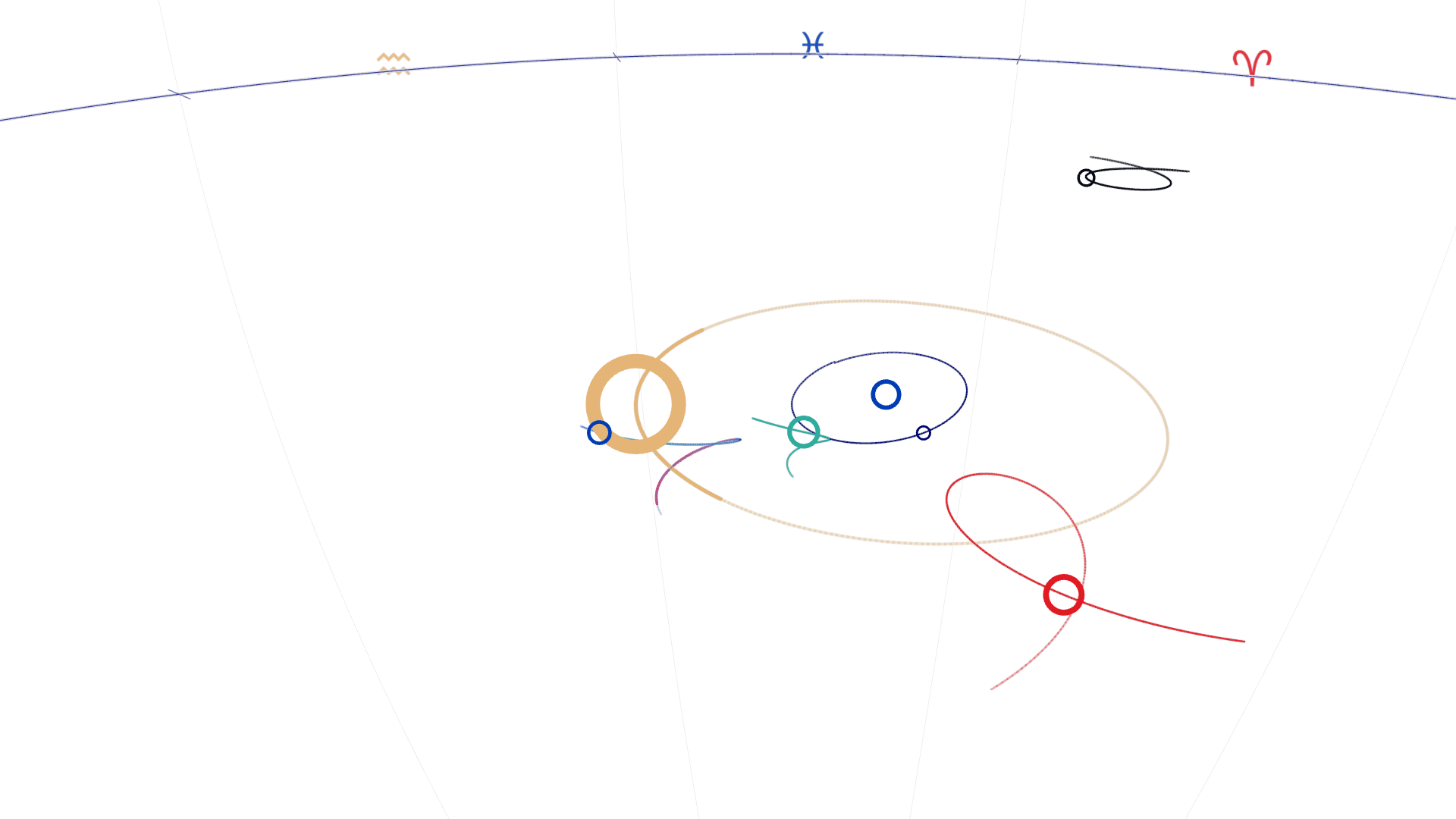 Mercury at final crossing: low side view