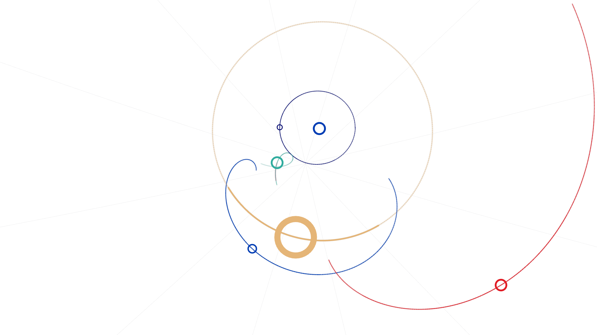 Venus at slowing-motion study frame: overhead view